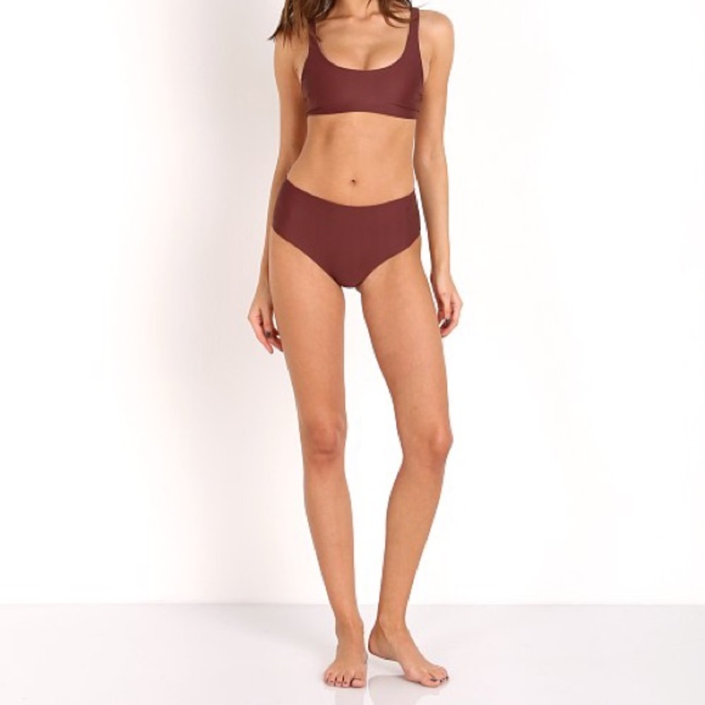 Acacia Swimwear duke bottoms in merlot